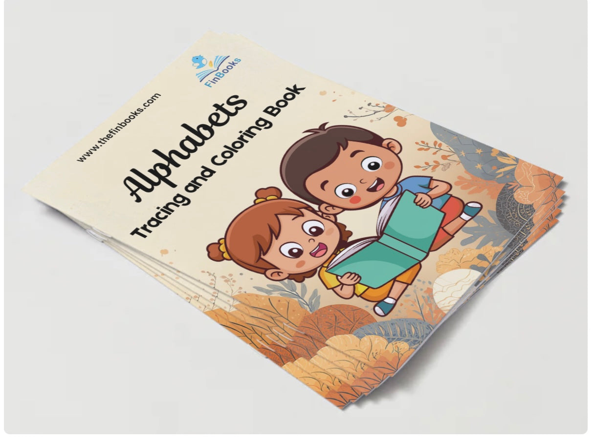 Alphabets Tracing and Coloring Book (A4 Size)