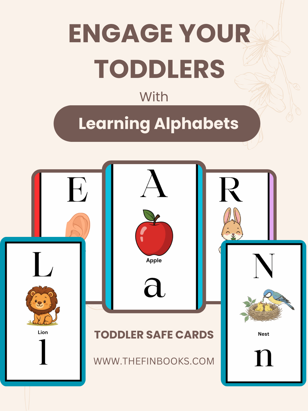EnglishAlphabet Flash Cards for Kids (A–Z) | Early Learning Letter Cards | Ages 2–5